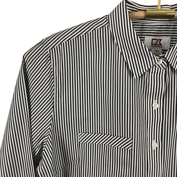 Cutter & Buck Stripe Blouse SZ Medium - Picture 4 of 10